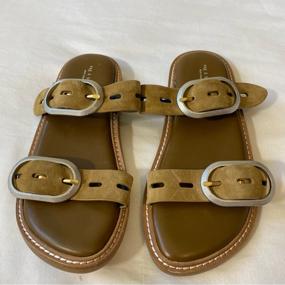 rag & bone Tan Leather Sandals